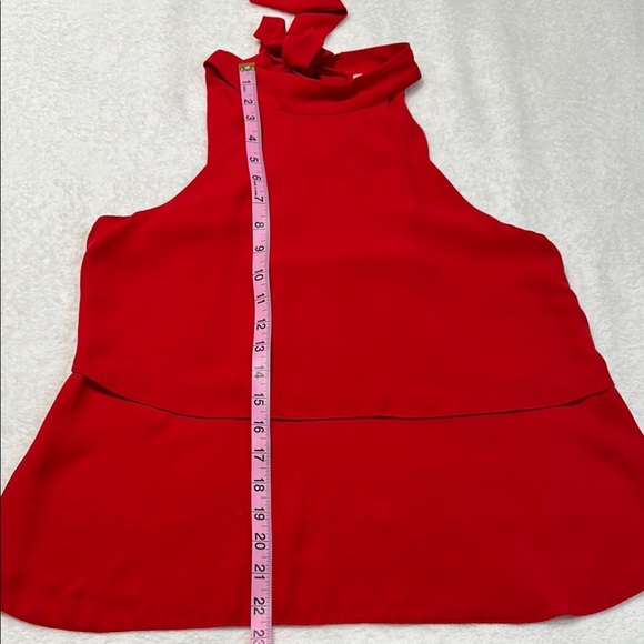 Zara Red Sleeveless Halter top - Picture 6 of 9